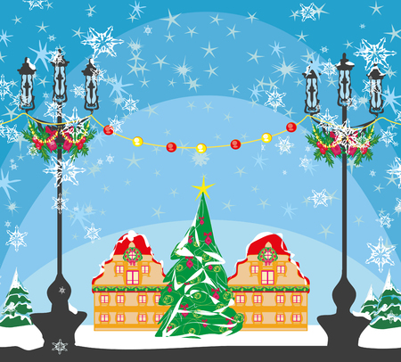 Holidays in the cityのイラスト素材