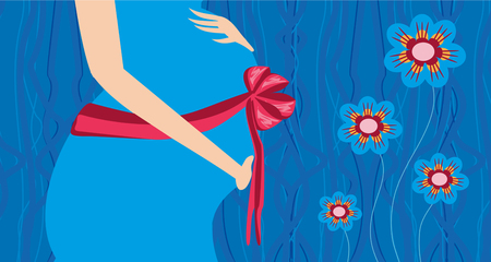 Baby boy shower invitation design.のイラスト素材