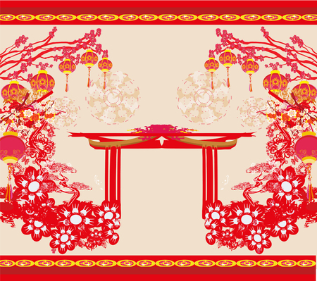 Mid-Autumn Festival for Chinese New Yearのイラスト素材