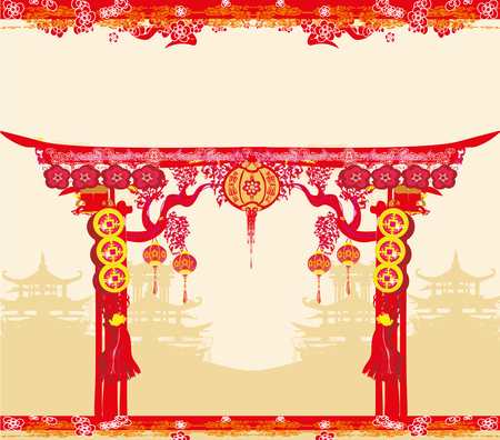 Mid Autumn Festival design for Chinese New Yearのイラスト素材