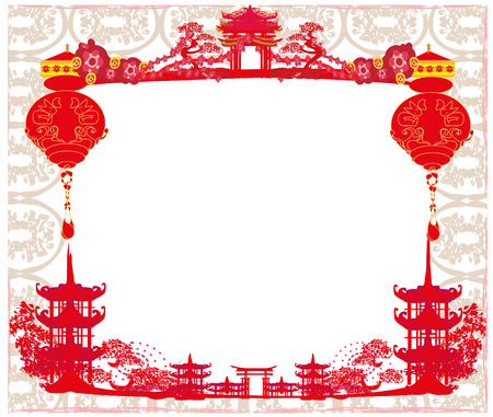 Mid-autumn festival for Chinese New Year.のイラスト素材