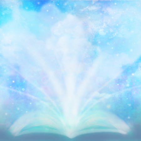Open magic bookの写真素材