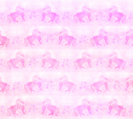 Unicorn - pastel pink patternの写真素材