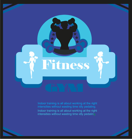 Fitness Club flyerのイラスト素材