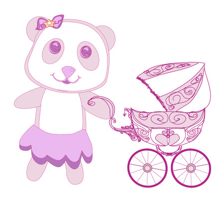 Baby shower - Its a girlのイラスト素材