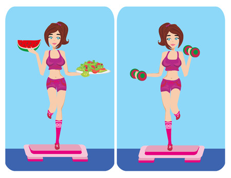 healthy lifestyleのイラスト素材