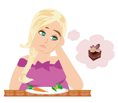 Girl on a dietのイラスト素材