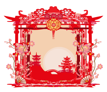 Mid-Autumn Festival for Chinese New Yearのイラスト素材