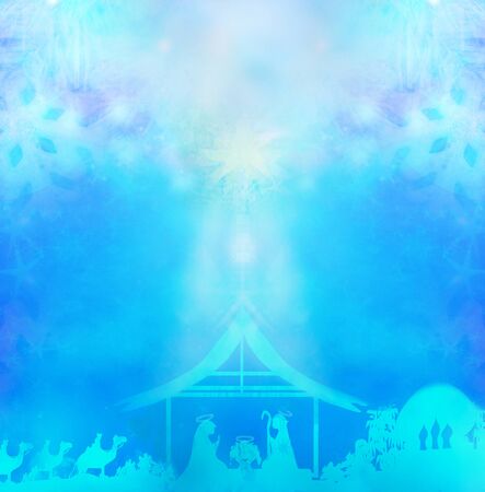 Birth of Jesus in Bethlehemの写真素材