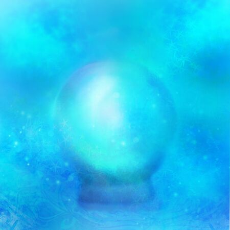 Fortune teller crystal ballの写真素材