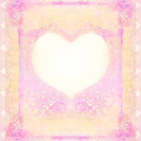 Valentine Day retro frame for your text の写真素材