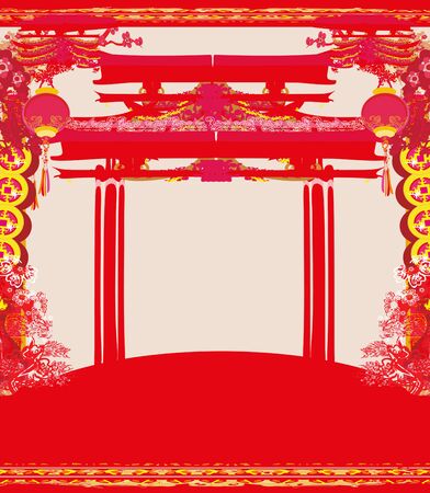 Mid-Autumn Festival for Chinese New Year cardのイラスト素材