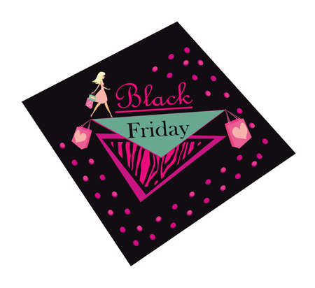 Black Friday - decorative sale cardのイラスト素材