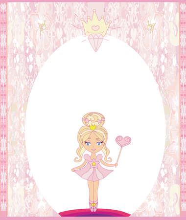 beautiful Fairy - Cute happy birthday cardのイラスト素材