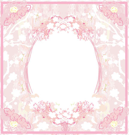 stylish wedding invitation card with vintage ornament frameのイラスト素材