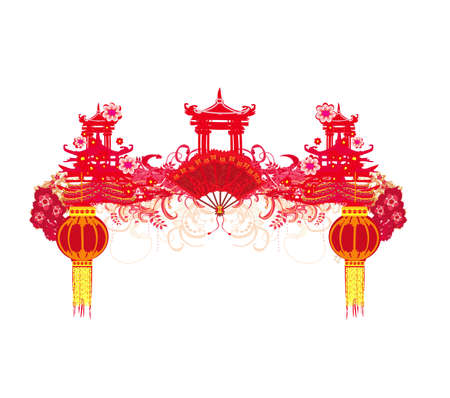 Mid-Autumn Festival for Chinese New Yearのイラスト素材