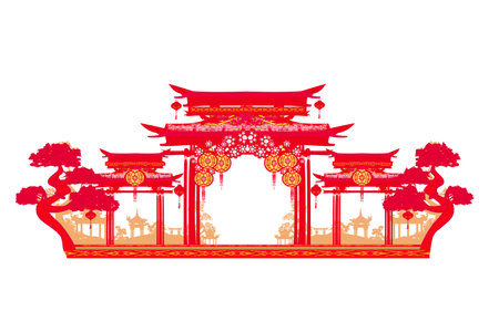 Mid-Autumn Festival for Chinese New Yearのイラスト素材