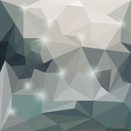 Abstract vector triangular geometric background with glaring lightsのイラスト素材