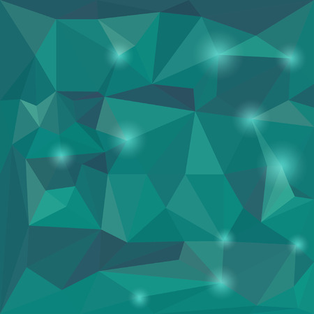 Abstract vector triangular geometric background with glaring lightsのイラスト素材