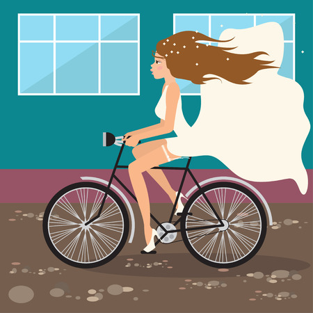 runaway brideのイラスト素材