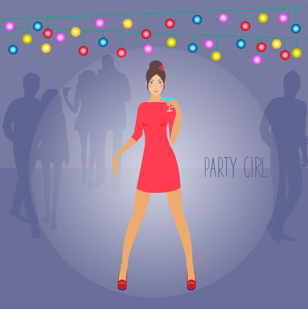 party girlのイラスト素材