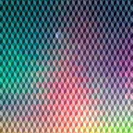 Abstract vector 3D cubes geometric backgroundのイラスト素材