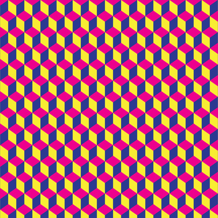 Abstract vector 3D cubes geometric backgroundのイラスト素材