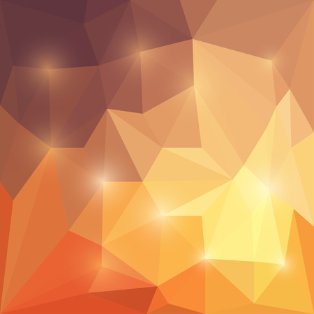 Abstract vector triangular geometric background with glaring lightsのイラスト素材