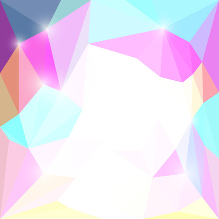Abstract triangular polygonal triangular background with glaring lights for use in designのイラスト素材