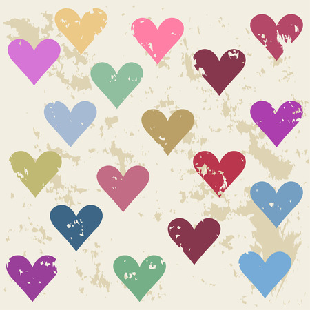 defective hearts seamless pattern background for use in design for valentines day or weddingのイラスト素材