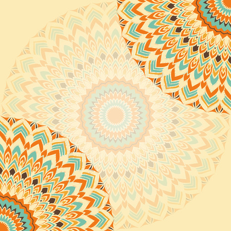 hand-drawing ornamental abstract background for use in design for card, poster, banner or placardのイラスト素材