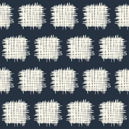Hand drawn doodle seamless pattern background. Abstract handmade elements isolated on stylish cover for use in designのイラスト素材