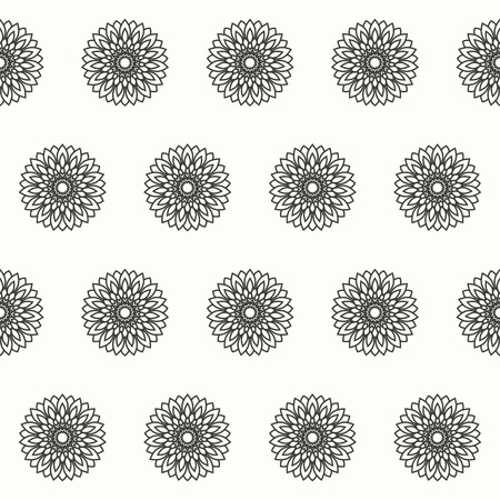 hand drawn seamless ornamental floral abstract backgroundのイラスト素材