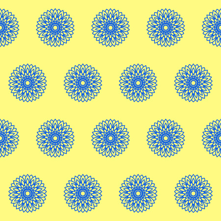 hand drawn seamless ornamental floral abstract backgroundのイラスト素材