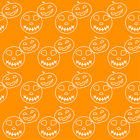 Halloween seamless pattern background. Abstract halloween sketch elements isolated on purple cover.Handmade pattern  for design card, invitation, poster, banner, menu, notebook, album etc.のイラスト素材