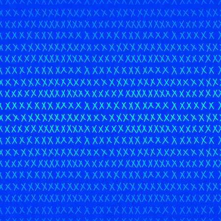 Doodle cross seamless background.abstract shapes isolated on bright blue for use in design card, invitation, book, album, poster, brochures, notebook etcのイラスト素材