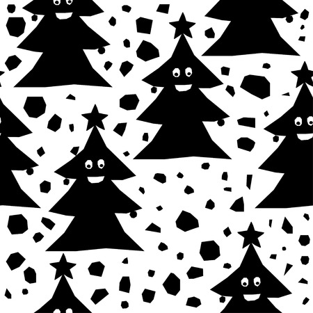 Handmade contrast seamless pattern.のイラスト素材