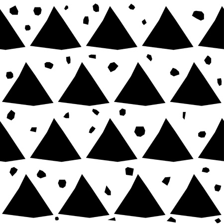 Handmade contrast seamless pattern.のイラスト素材