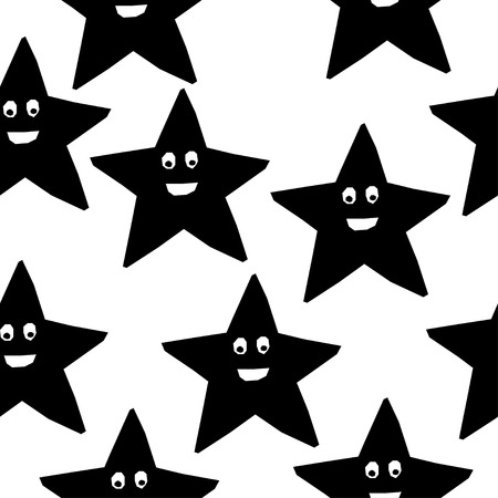 Handmade contrast seamless pattern.のイラスト素材