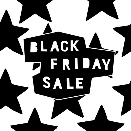 Black friday sale event theme. Abstract black friday pattern background for design shop advertising, market card, party invitation, poster, t shirt, modern web banner etc.のイラスト素材