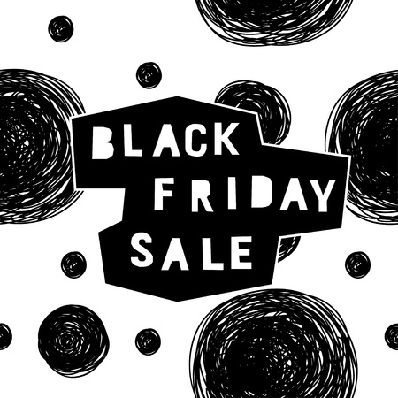 Black friday sale event theme. Abstract black friday pattern background for design shop advertising, market card, party invitation, poster, t shirt, modern web banner etc.のイラスト素材