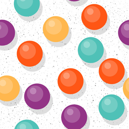 Beads seamless pattern background. Abstract cartoon circle beads for design card, invitation, t-shirt, book, banner, poster, scrapbook, album, textile fabric, garment, bag print etc.のイラスト素材