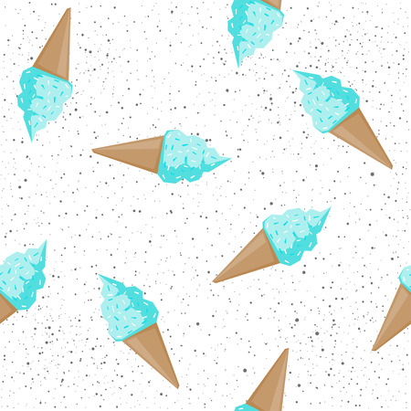 Summer time fun, party, rest, vacation theme for design card, invitation, bag pattern, textile fabric, garment, album, t shirt etc. Abstract bright seamless handmade pattern background.のイラスト素材