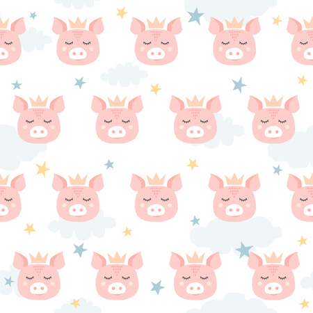 Handmade kids crafted seamless pattern. Abstract swatch for design brthday gift card, school party invitation, baby shop sale, holiday advertising, wrapping paper, bag print, t shirt etc.のイラスト素材