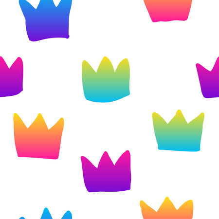 Abstract rainbow seamless pattern background. Modern swatch paint for birthday card, party invitation, sale wallpaper, holiday wrapping paper, fabric, bag print, t shirt, workshop advertisingのイラスト素材