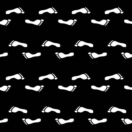 Abstract foot track seamless pattern background.のイラスト素材