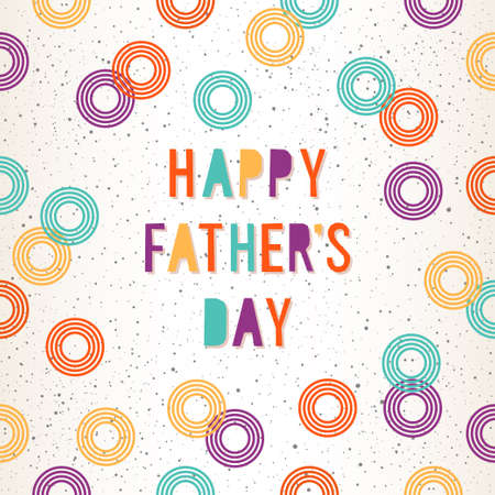 Father's day greeting card. Bright illustration for design card, invitation, t shirt, album, scrapbook, poster, banner etcのイラスト素材