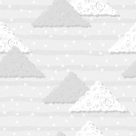Doodle triangle seamless pattern background. Abstract pattern for card, invitation, childish wallpaper, album, scrapbook, holiday wrapping paper, textile fabric, garment, t shirt, bag print etcの写真素材
