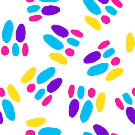 Abstract seamless pattern background. Modern futuristic illustration for design birthday card, party invitation, wallpaper, holiday wrapping paper, fabric, bag print, t shirt, workshop advertising etc.のイラスト素材