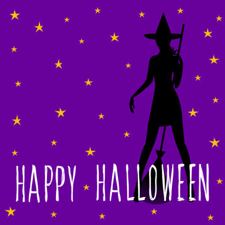 Happy halloween card template. Abstract halloween pattern and handwritten happy halloween quote for design card, party invitation, poster, album, menu, t shirt, bag print etc.のイラスト素材